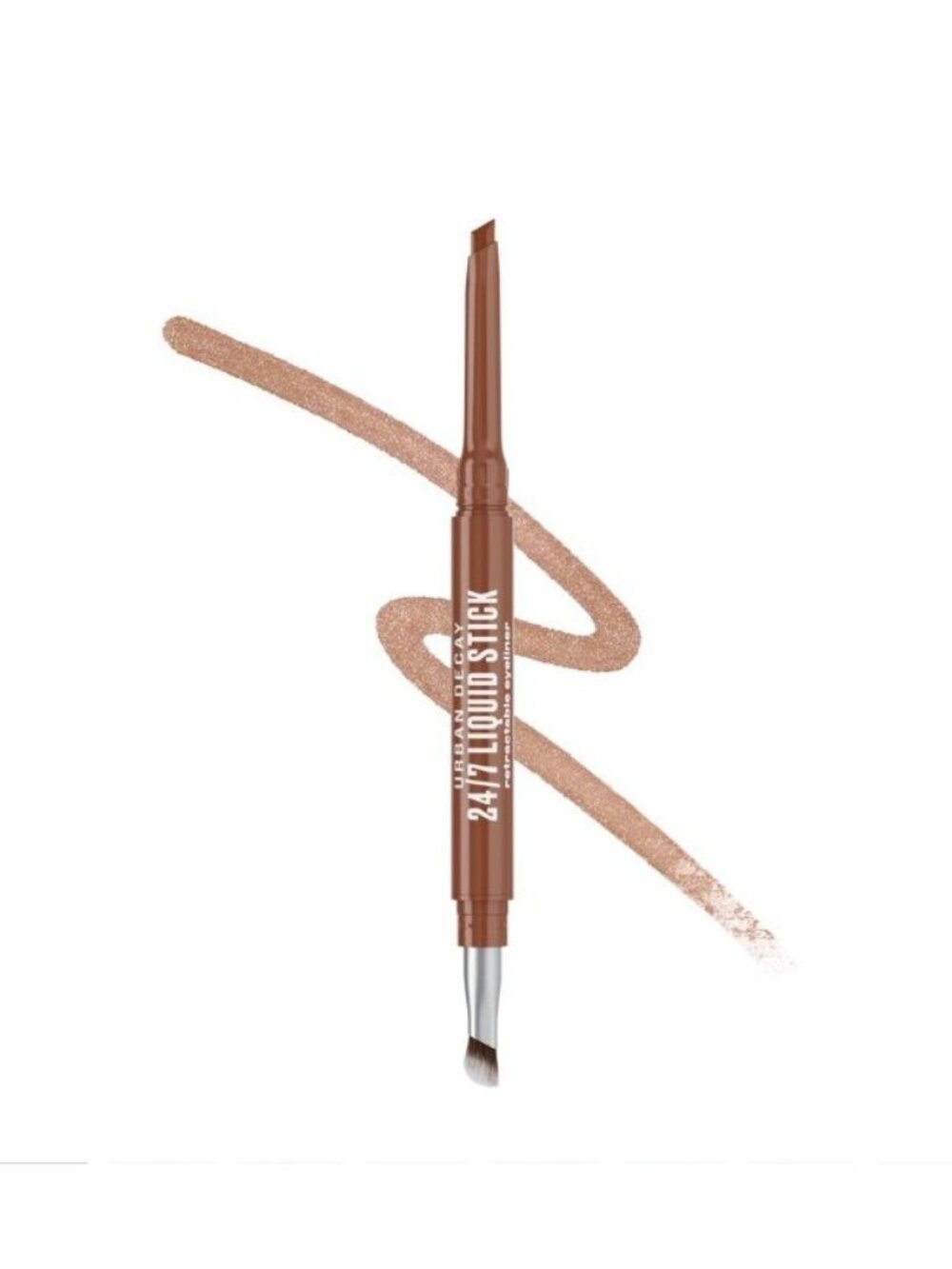 24/7 Liquid Stick Retractable Waterproof Eyeliner + Brush, Solar Flick, New